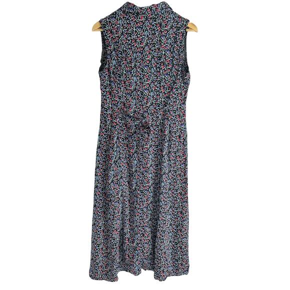 Vintage‎ 90s Robbie Bee Size 12 Floral Print Sleeveless Button Up Maxi Dress - Picture 2 of 6